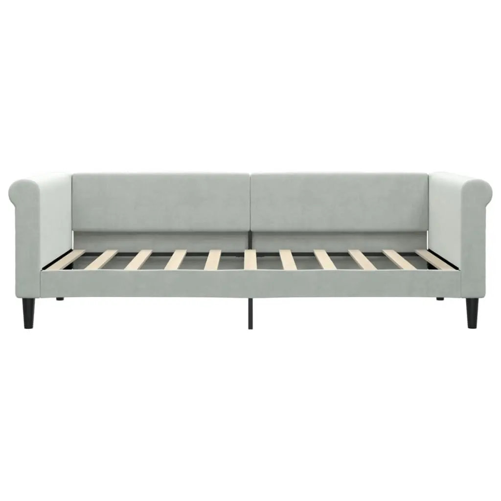 Daybed with Trundle Sofa Bed Grey 90x190cm