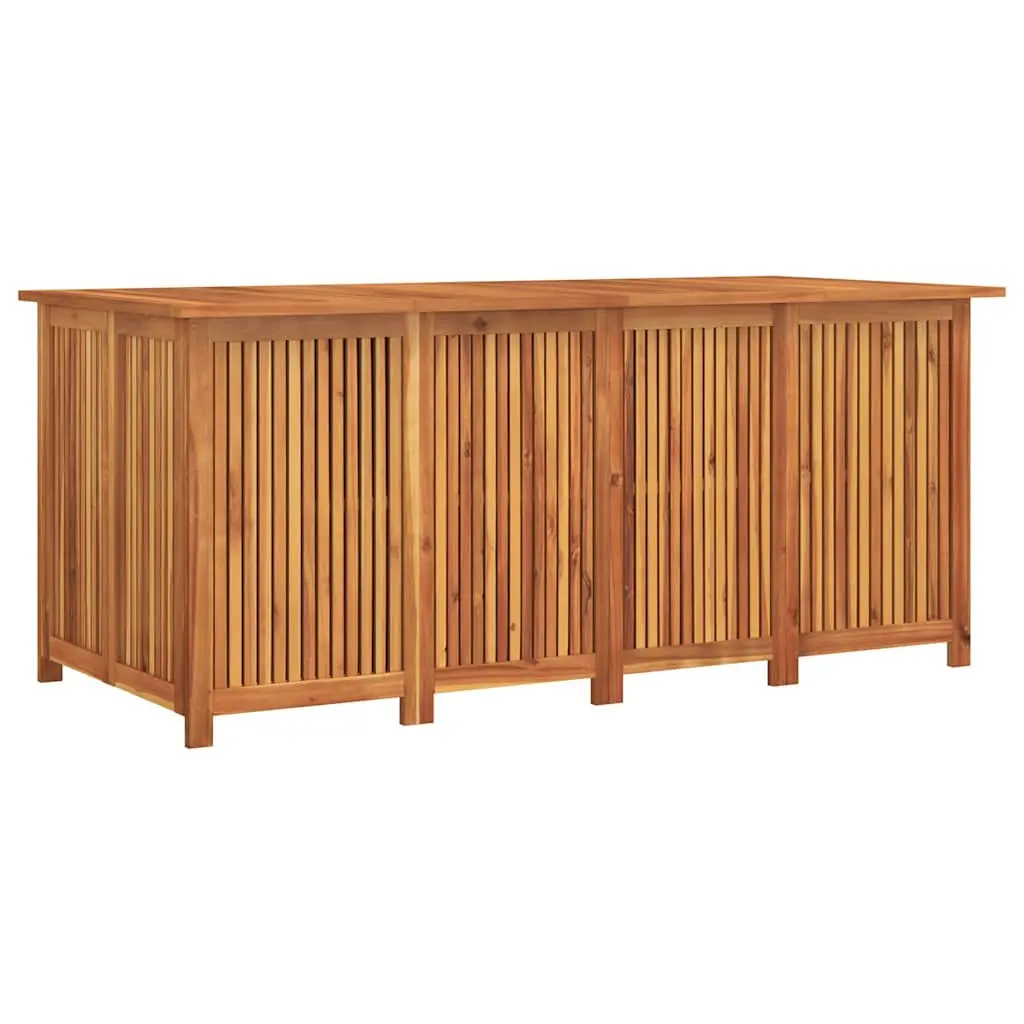Wooden Garden Storage Box Outdoor Use 200x80x75cm Brown