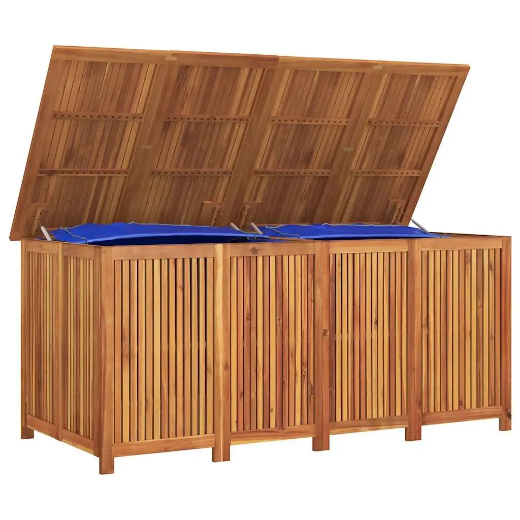 Wooden Garden Storage Box Outdoor Use 200x80x75cm Brown