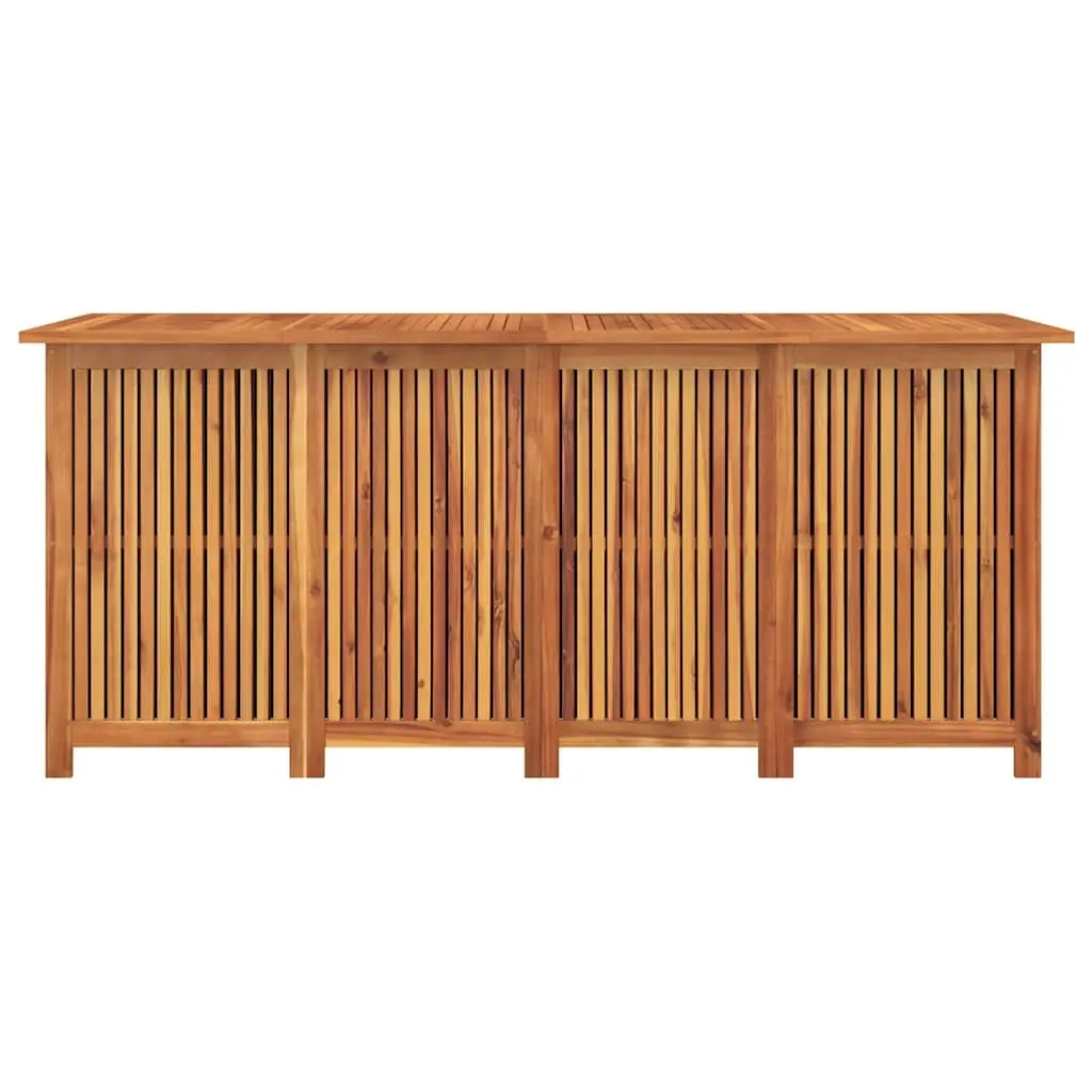 Wooden Garden Storage Box Outdoor Use 200x80x75cm Brown