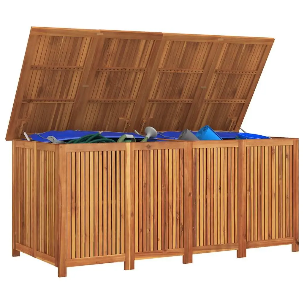 Wooden Garden Storage Box Outdoor Use 200x80x75cm Brown
