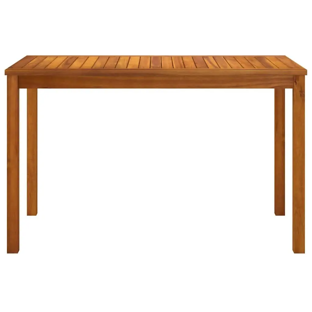 Solid Acacia Wood Garden Dining Table Outdoor Patio Furniture Brown 110x55x67cm