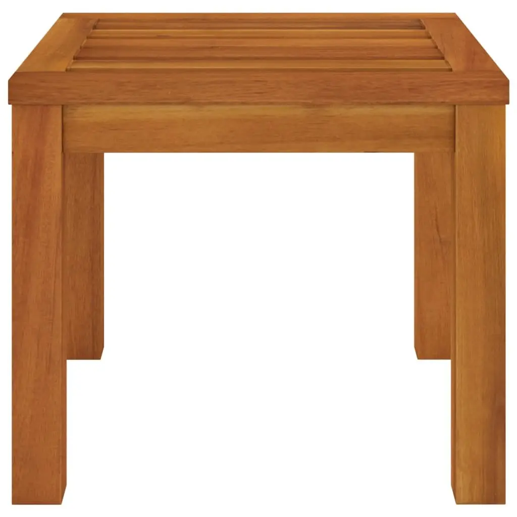 Garden Stools Outdoor Use 2 Piece Solid Wood Acacia Grey