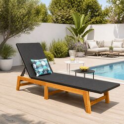 Specifications of Black Reclining Sun Lounger