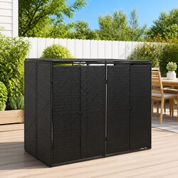 Double Wheelie Bin Shed: Dimensions and Features