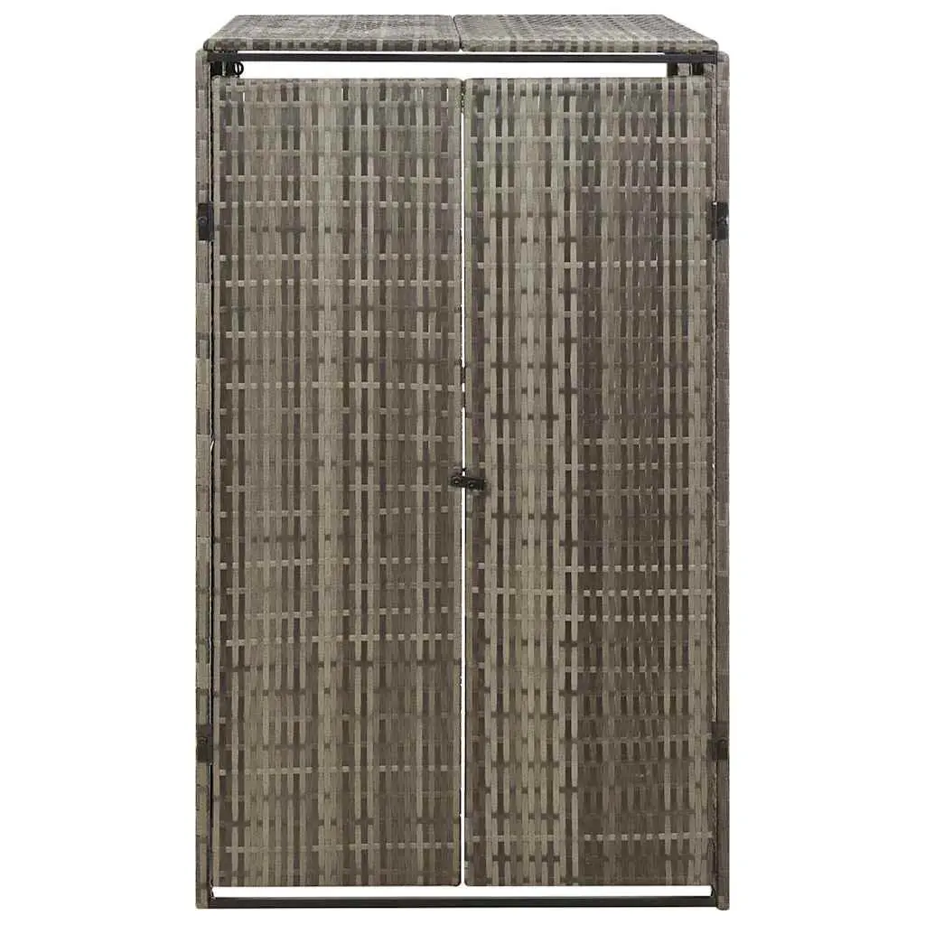 Wheelie Bin Shed Outdoor Garden Storage Grey 70x80x117cm