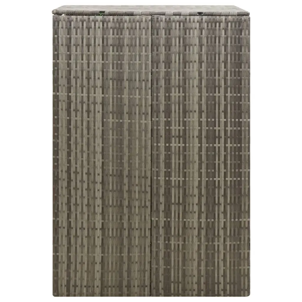 Wheelie Bin Shed Outdoor Garden Storage Grey 70x80x117cm