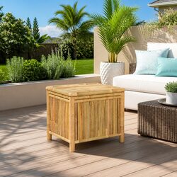 Bamboo Storage Box Dimensions: 60x52x55cm, Brown