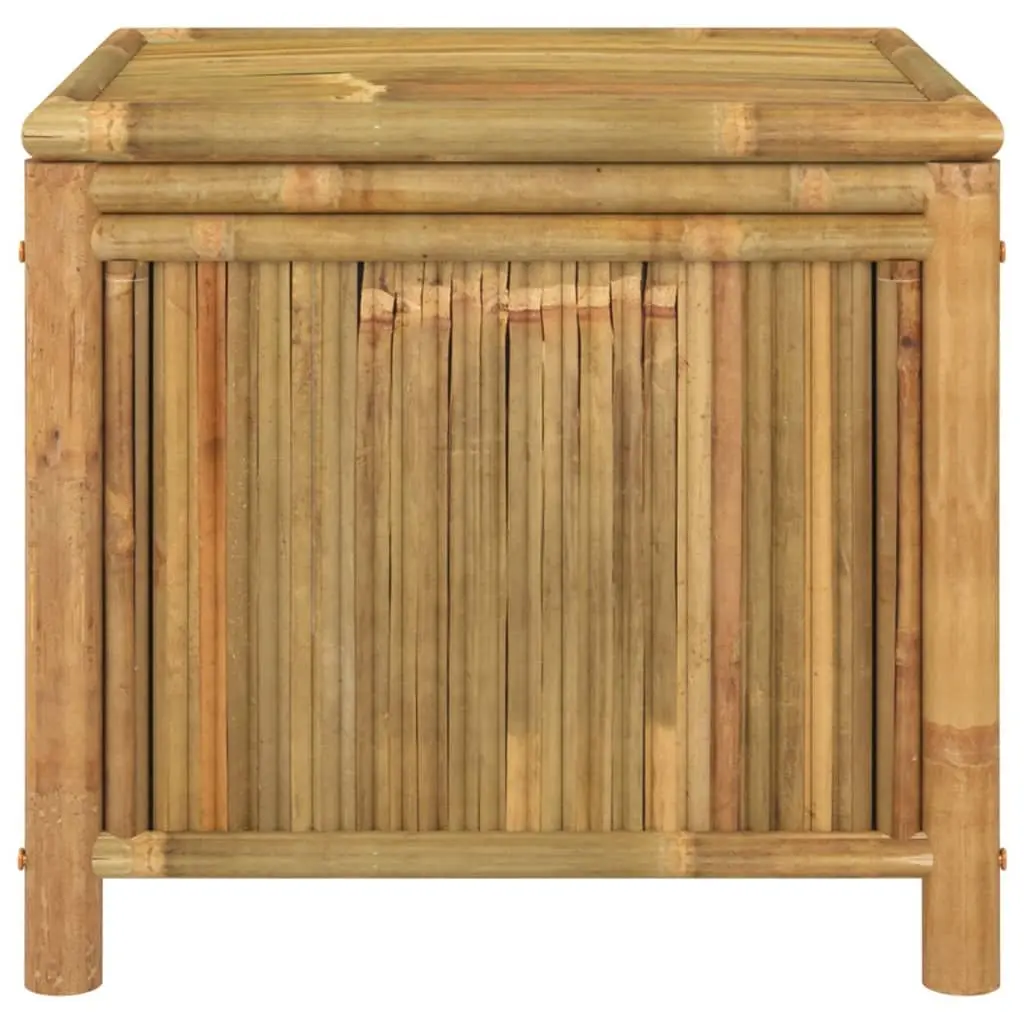 Garden Storage Box Bamboo Outdoor Patio Furniture Bench Chest Brown 60x52x55cm