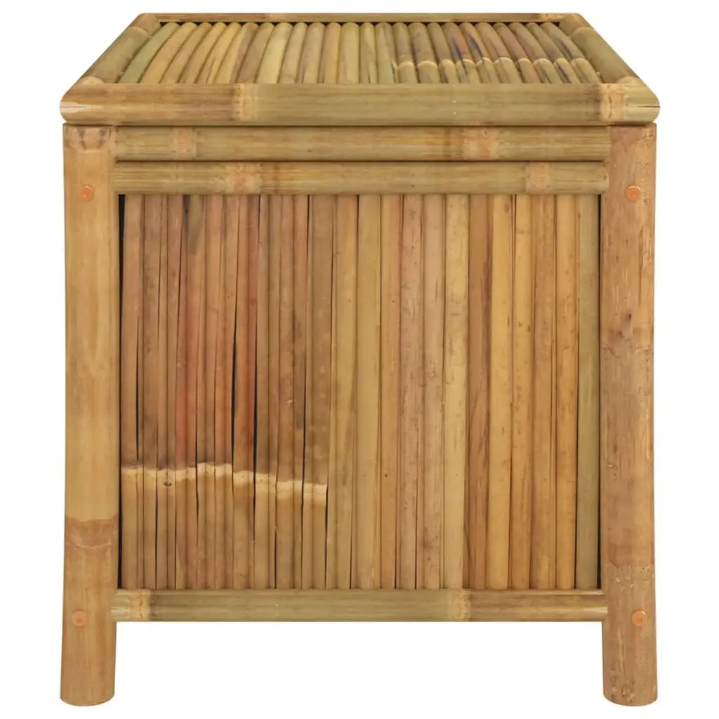 Garden Storage Box Bamboo Outdoor Patio Furniture Bench Chest Brown 60x52x55cm