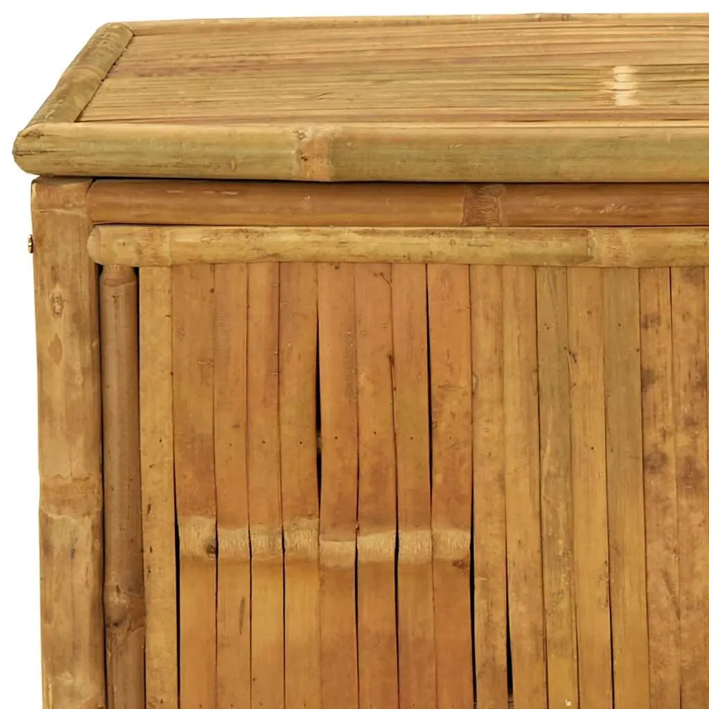 Garden Storage Box 110x52x55cm Bamboo Outdoor Bench Chest Deck Tool