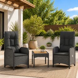 3 Piece Garden Lounge Set: Specifications and Features