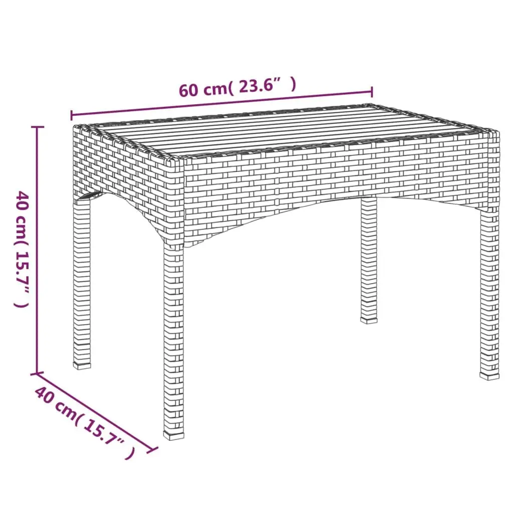 Garden Reclining Chairs 2 Pieces with Table Grey Outdoor Seating Set