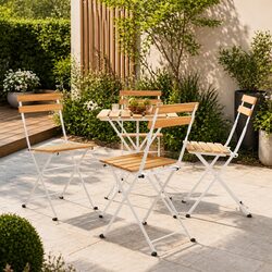 Folding Bistro Chairs Set - Dimensions and Specs Inside