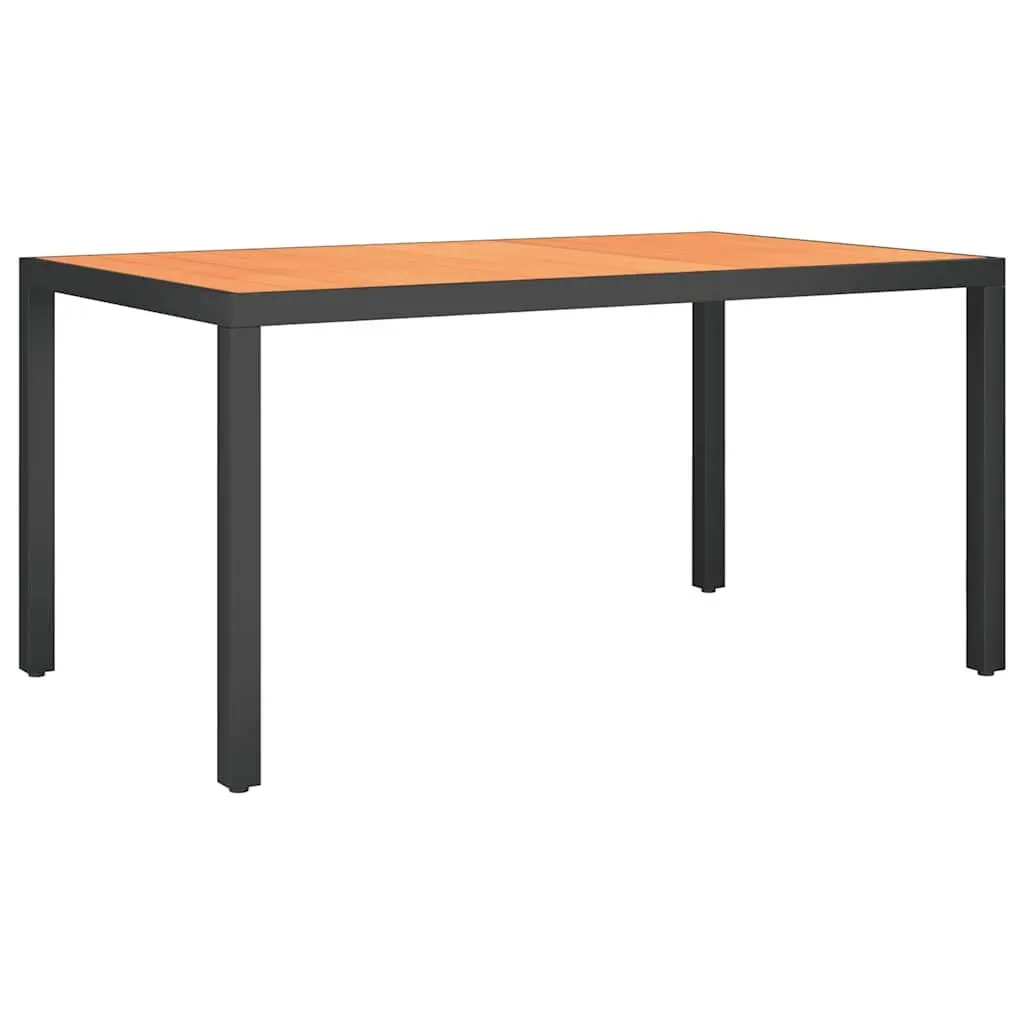 7 Piece Black Garden Dining Set