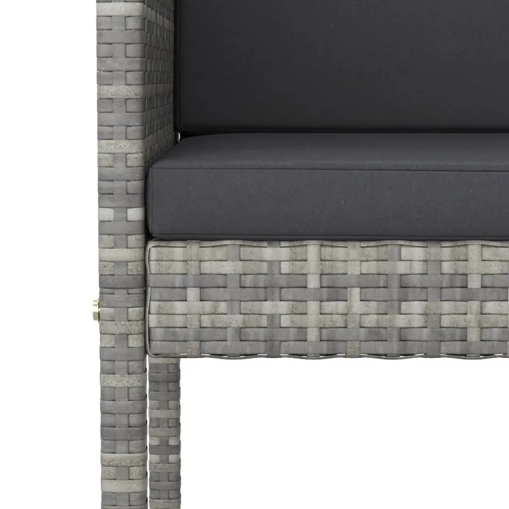 9 Piece Outdoor Bar Set with Cushions