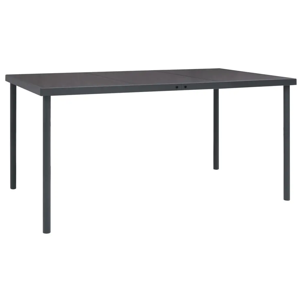 5 Piece Black Steel Outdoor Set