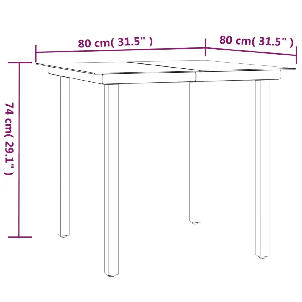 3-Piece Outdoor Dining Set