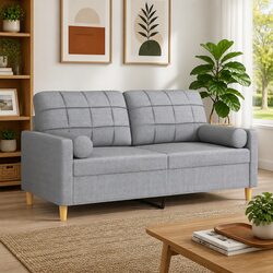 2-Seater Light Grey Sofa - Specs and Features Overview