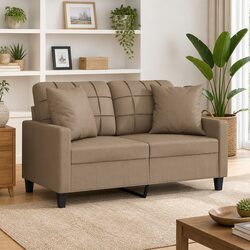 Specifications of 2-Seater Sofa: 120cm Brown Faux Leather