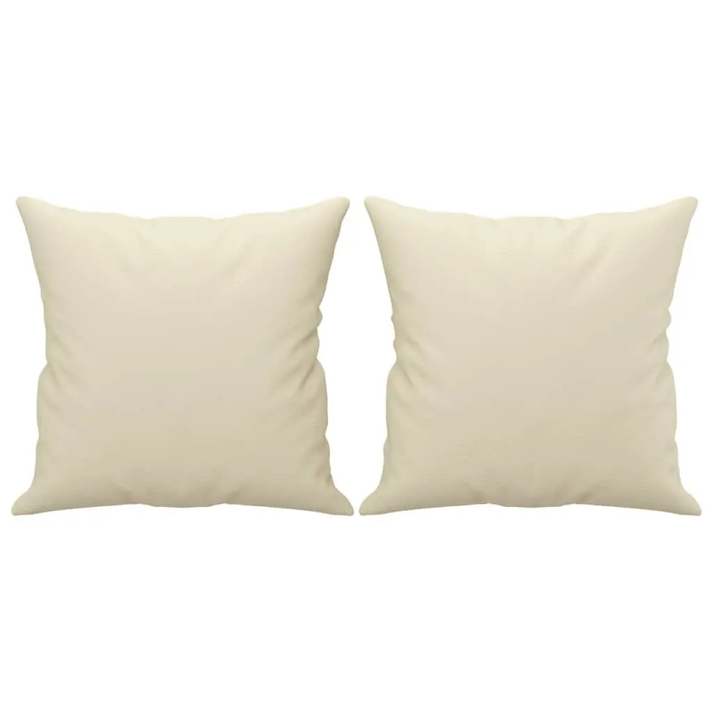 3-Seater Cream Faux Leather Sofa