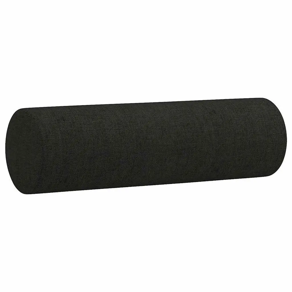 2-Seater Sofa Black Fabric Lounge Couch 120cm