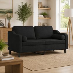 Specifications of the Black 2-Seater Sofa