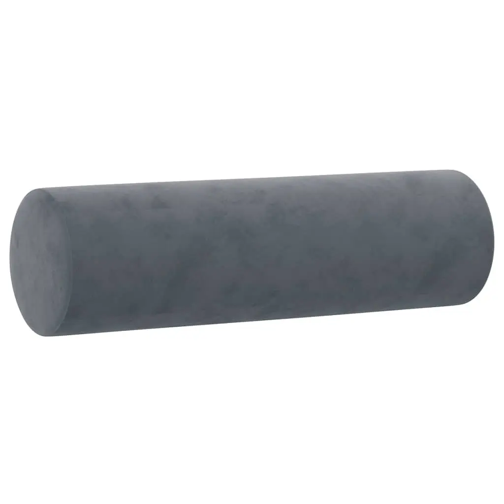 3-Seater Sofa Grey Velvet Modern Living Room 180 cm