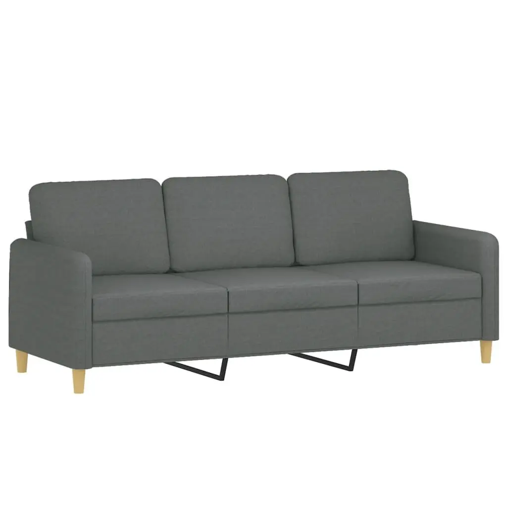 3-Seater Sofa Dark Grey, 180cm