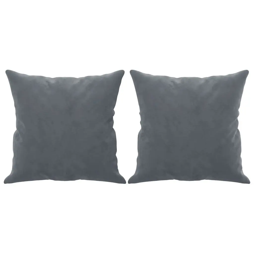 2-Seater Modern Velvet Sofa in Grey