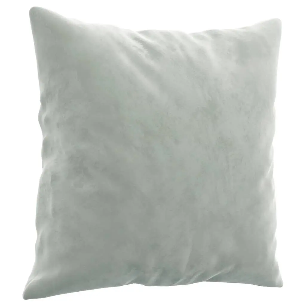 3-Seater Sofa Light Grey Velvet 180cm Living Room