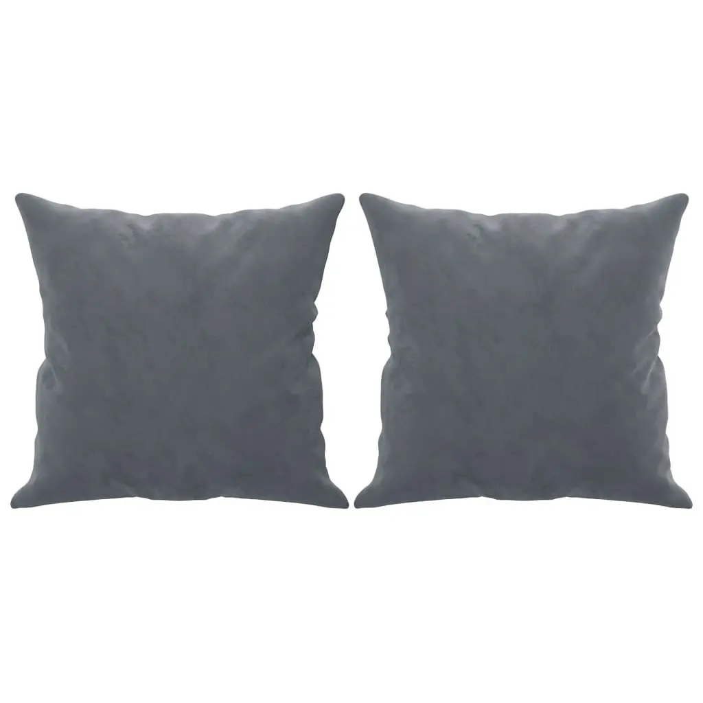 3-Seater Sofa Living Room Furniture Grey Velvet 180cm
