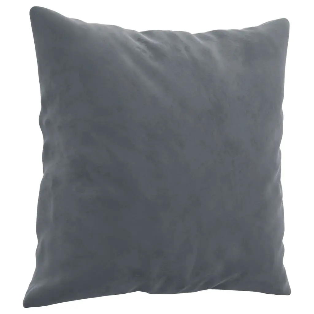 3-Seater Sofa Living Room Furniture Grey Velvet 180cm