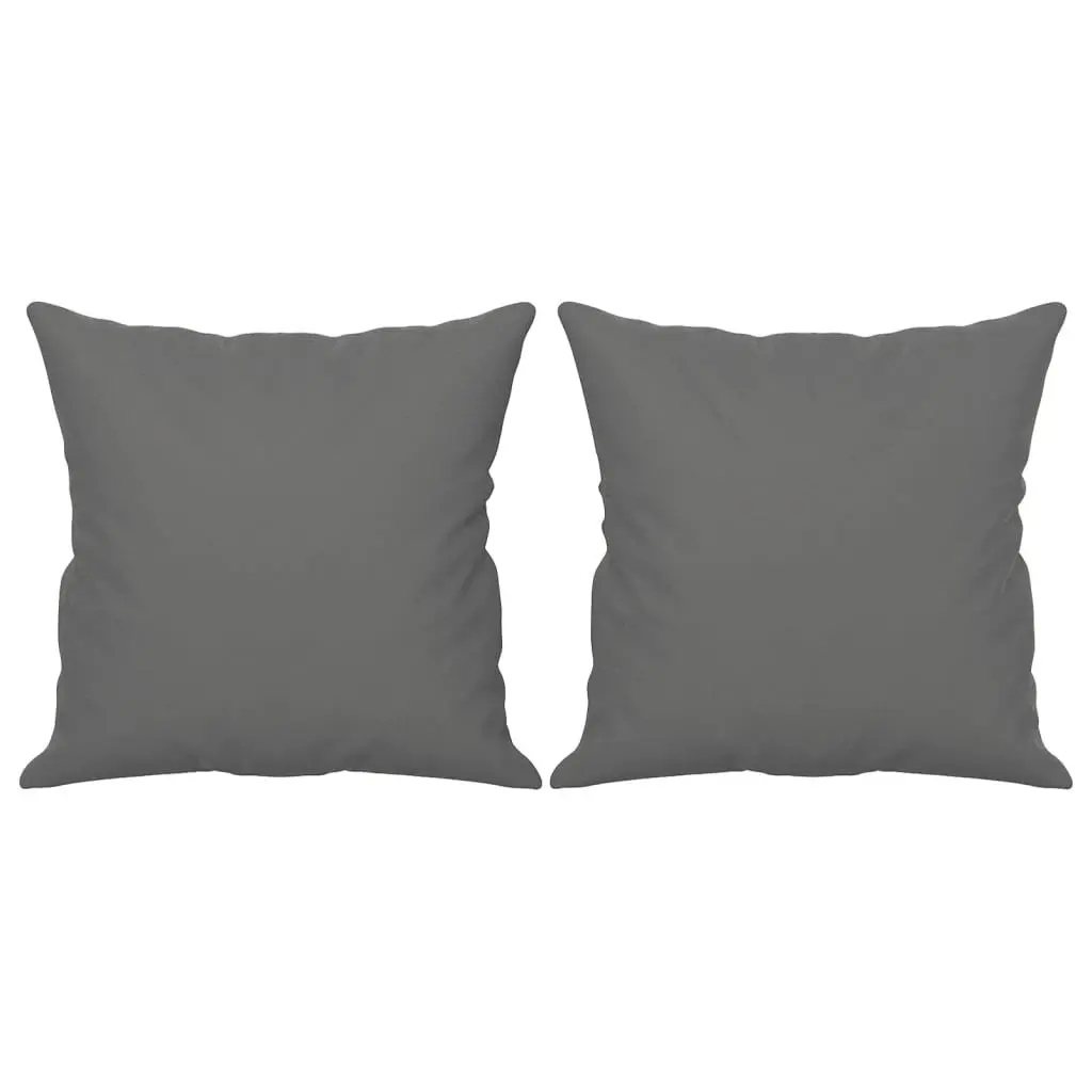 3-Seater Sofa Grey Lounge with Throw Pillows Modern Living Room Couch 180cm