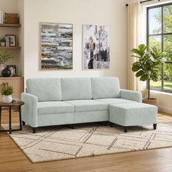 Specifications of 3-Seater Sofa with Footstool Grey Velvet