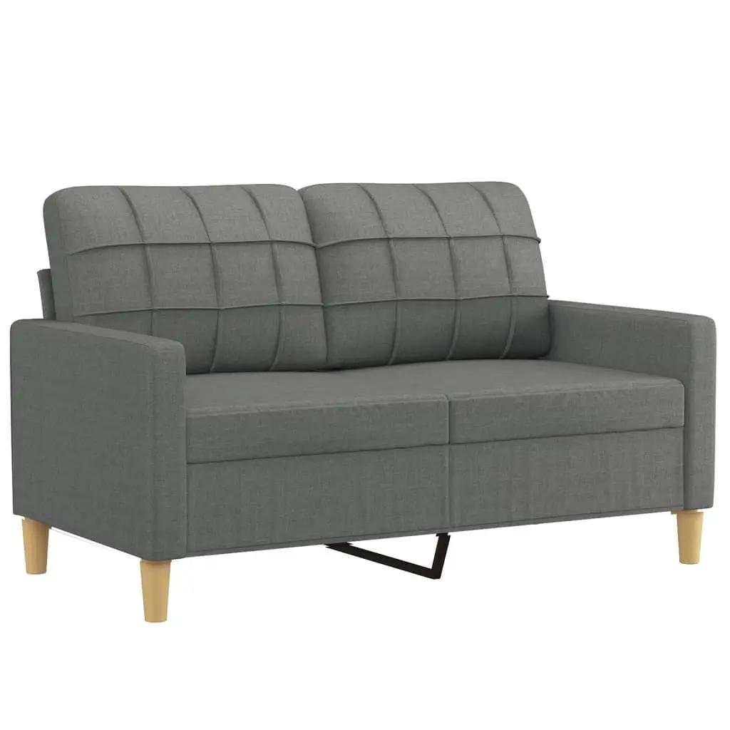 4 Piece Sofa Set Grey Fabric Lounge Living Room
