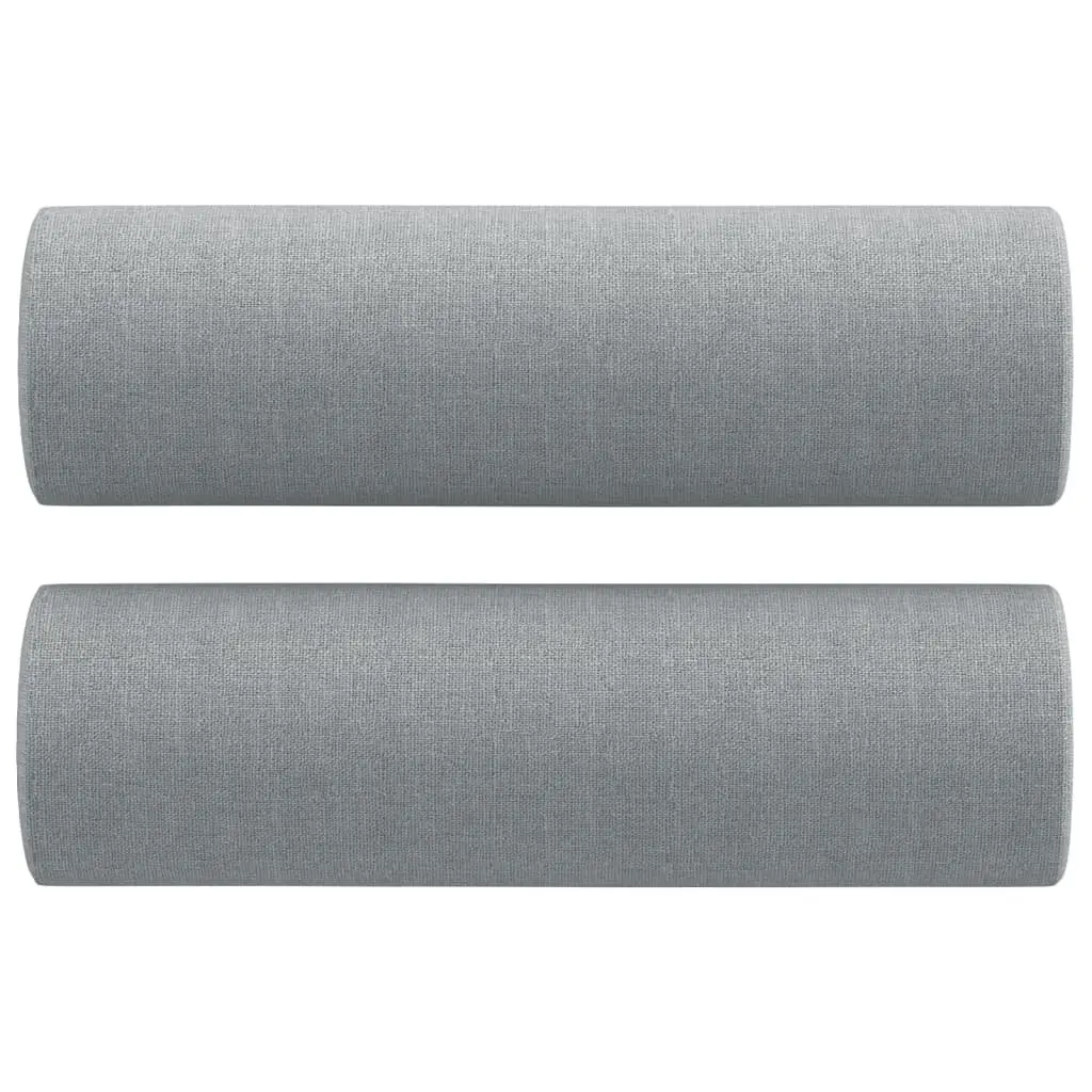 2 Piece Sofa Set Grey Fabric Lounge Suite Living Room Furniture