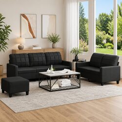 3 Piece Sofa Set with Footstool - Specifications & Features