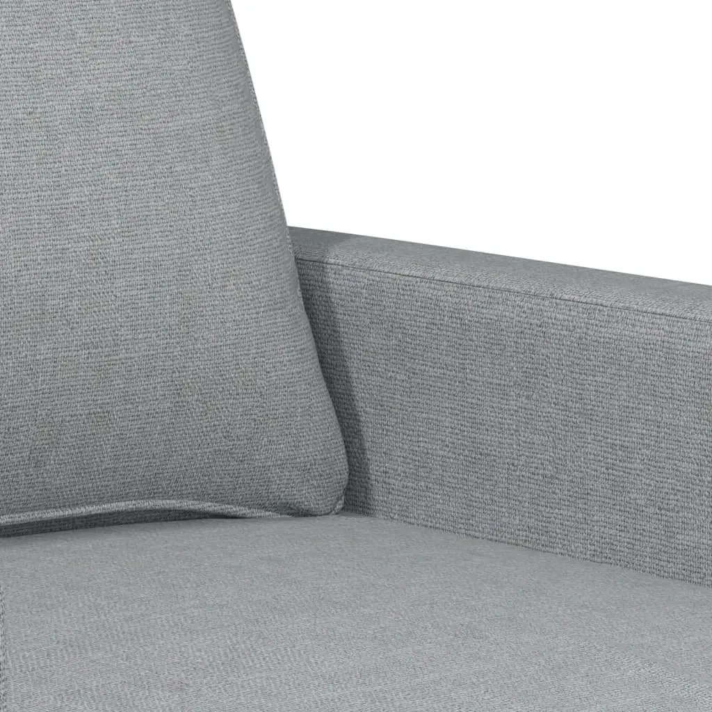 Grey Fabric 3 Piece Sofa Set