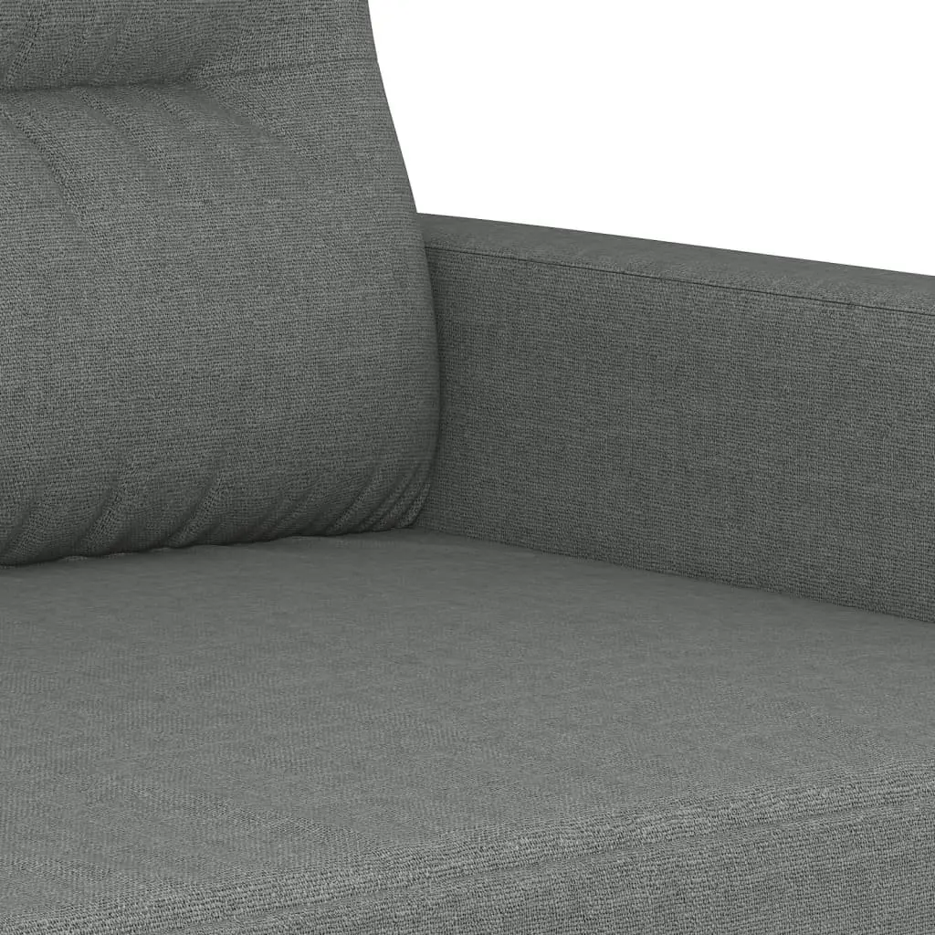 Sofa Set for Living Room Grey Fabric 2 Piece