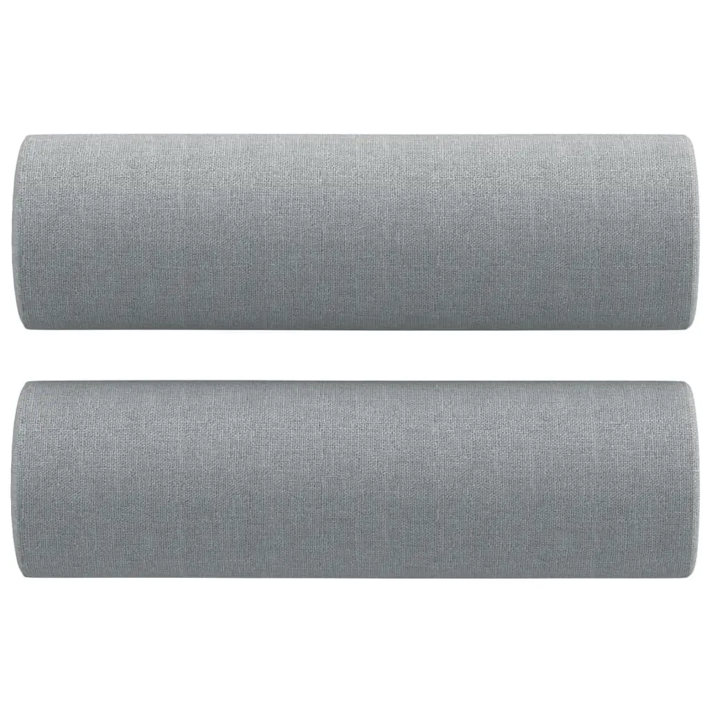 Grey 3 Piece Sofa Set with Footstool