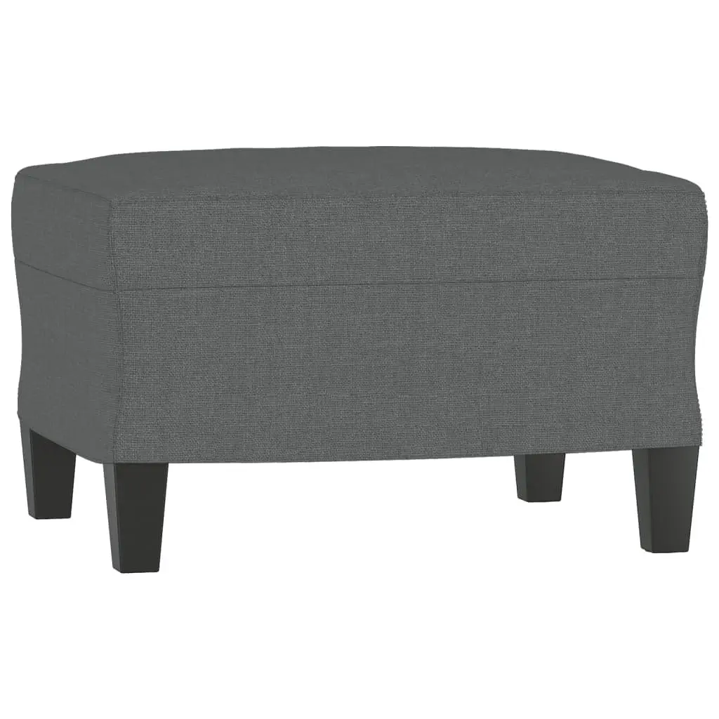 3 Piece Sofa Set Living Room Grey Fabric