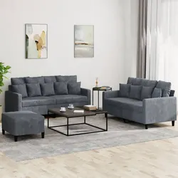 Specifications of 3 Piece Sofa Set with Footstool