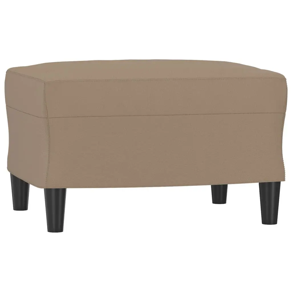 3 Piece Sofa Set for Living Room Brown Faux Leather