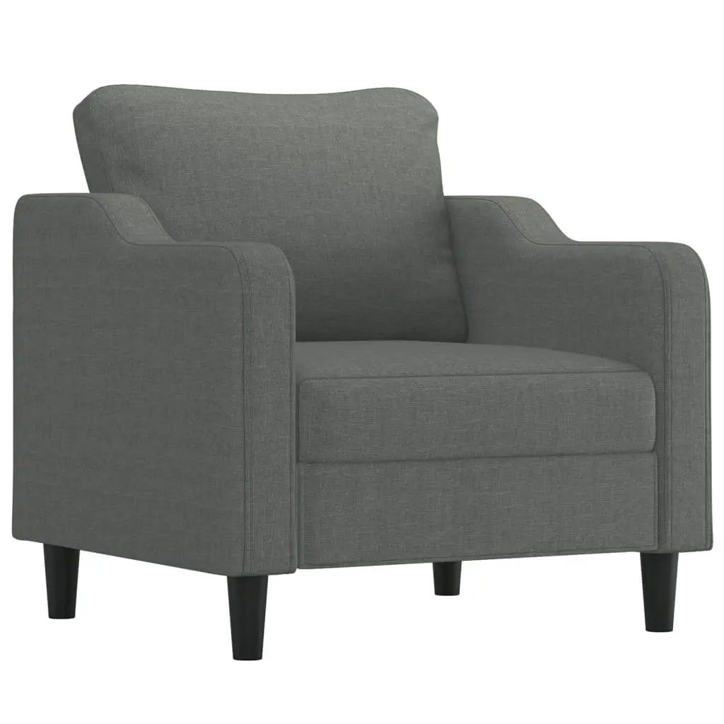 4 Piece Grey Fabric Lounge Suite