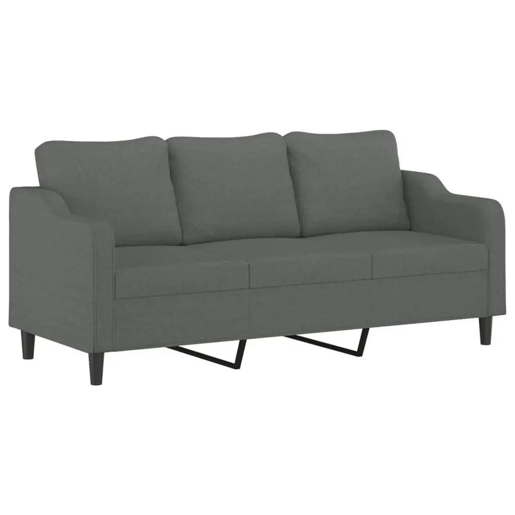 4 Piece Grey Fabric Lounge Suite