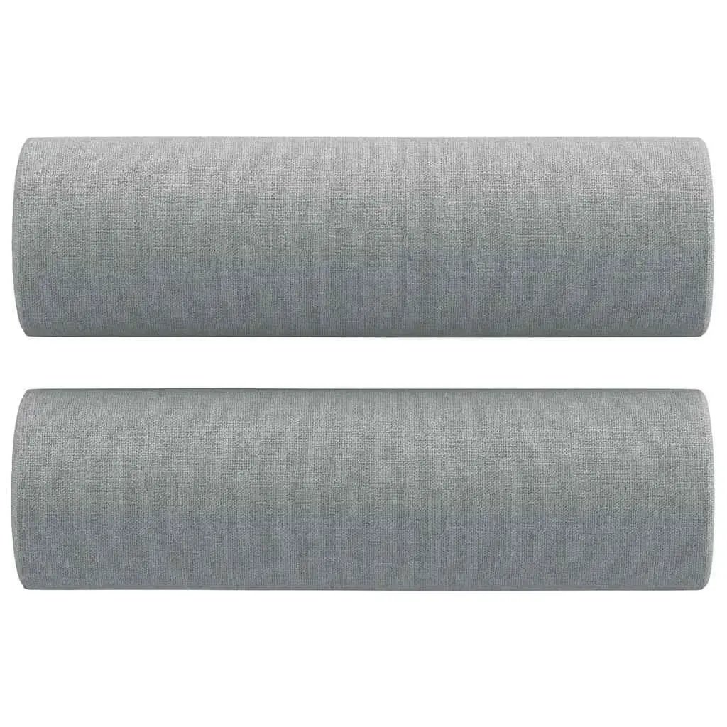 2 Piece Sofa Set in Light Grey Fabric