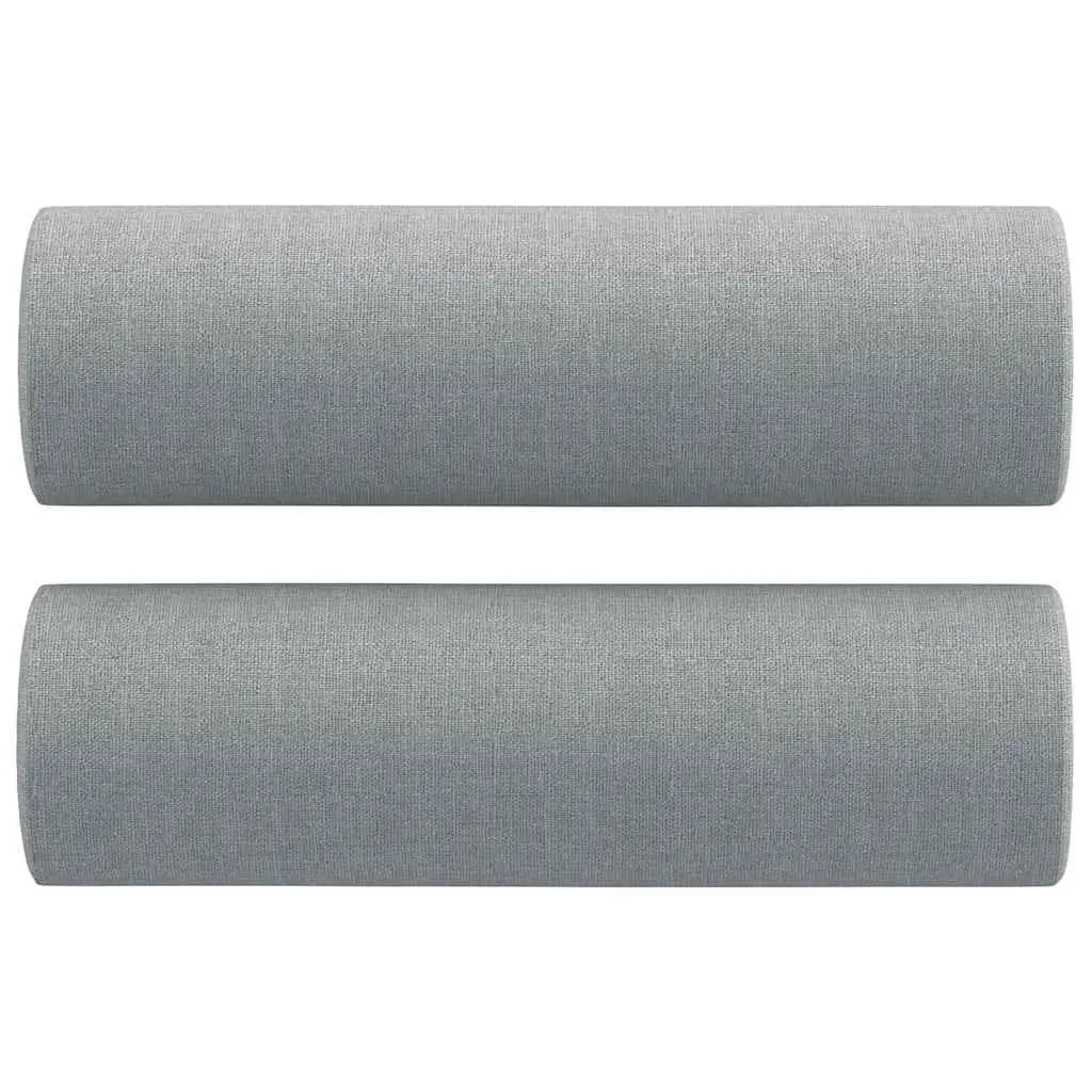 2-Piece Grey Sofa Set with Pillows