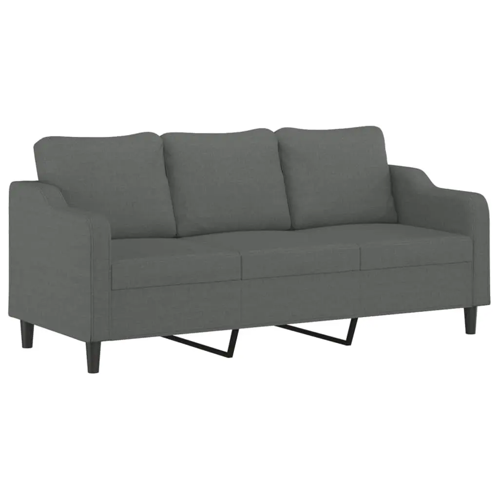 Sofa Set for Lounge Grey Fabric 2 Piece