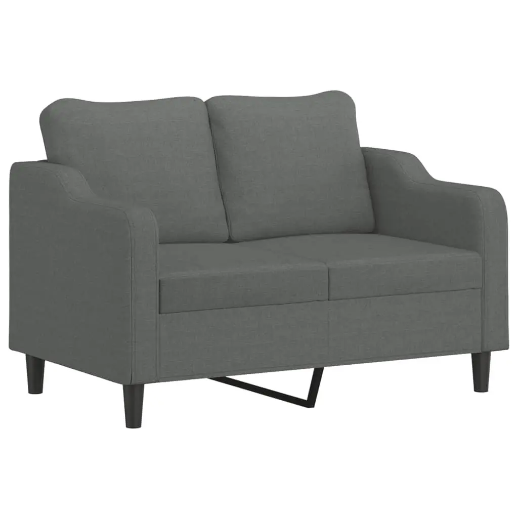 3 Piece Sofa Set for Living Room Grey Fabric